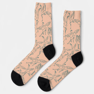 Yoga poses pattern Yoga seamless pattern 29 Case Socks