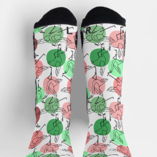 Yoga poses pattern Yoga seamless pattern 30 Canv Socks