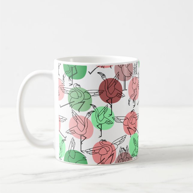 Yoga poses pattern | Yoga seamless pattern 30 Coffee Mug (Left)