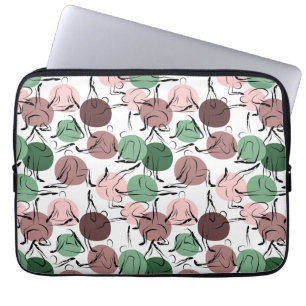 Yoga poses pattern Yoga seamless pattern 33 Laptop Sleeve