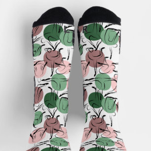 Yoga poses pattern   Yoga seamless pattern 33 Yoga Socks
