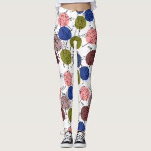 Yoga poses pattern   Yoga seamless pattern 34 Leggings