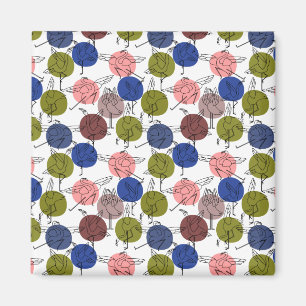 Yoga poses pattern   Yoga seamless pattern 34 Magnet