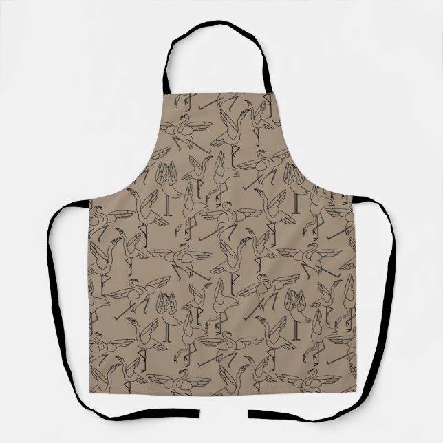 Yoga poses pattern | Yoga seamless pattern 35 Apron (Front)