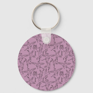 Yoga poses pattern Yoga seamless pattern 36 Key Ring