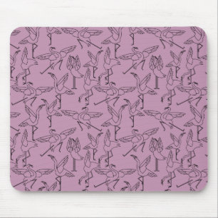 Yoga poses pattern   Yoga seamless pattern 36 Mouse Pad