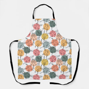 Yoga poses pattern Yoga seamless pattern 37 Apron