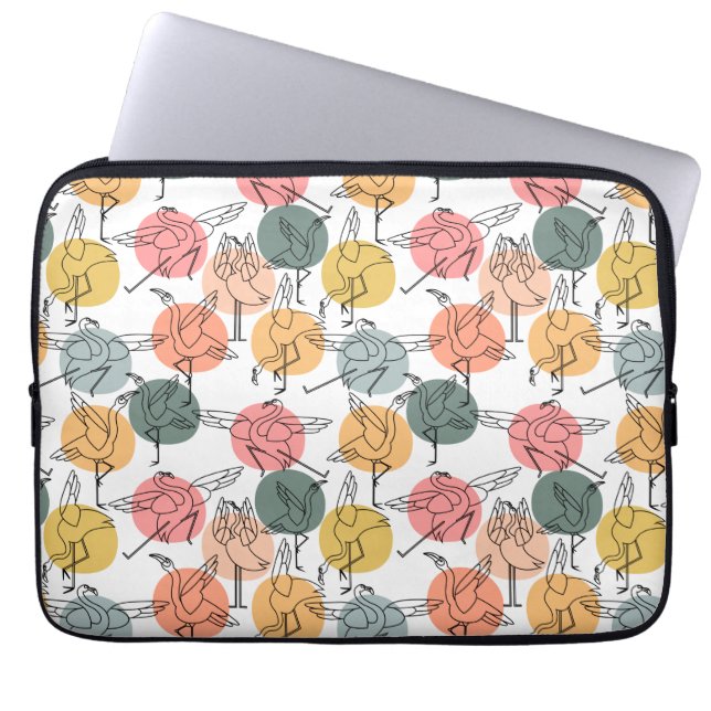 Yoga poses pattern | Yoga seamless pattern 37 Laptop Sleeve (Front)