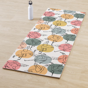 Yoga poses pattern   Yoga seamless pattern 37 Mat