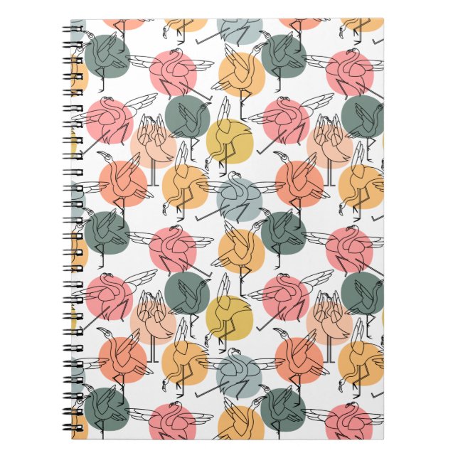 Yoga poses pattern | Yoga seamless pattern 37 Notebook (Front)