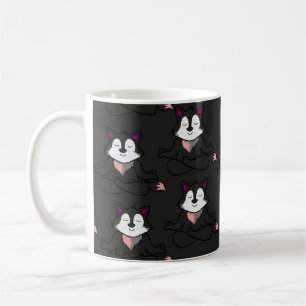 Yoga poses pattern Yoga seamless pattern 38 Coffee Mug