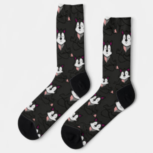 Yoga poses pattern Yoga seamless pattern 38 Mous Socks