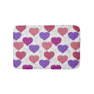 Yoga poses pattern   Yoga seamless pattern 3 Bath Mat