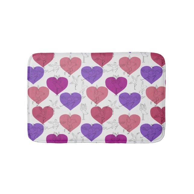 Yoga poses pattern | Yoga seamless pattern 3 Bath Mat (Front)