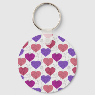 Yoga poses pattern Yoga seamless pattern 3 Key Ring