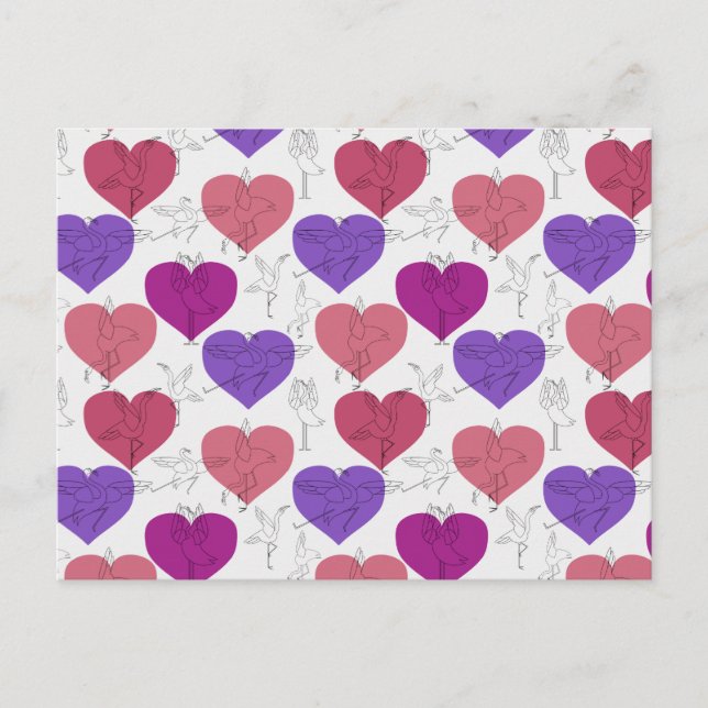 Yoga poses pattern | Yoga seamless pattern 3 Postcard (Front)