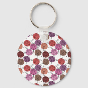 Yoga poses pattern Yoga seamless pattern 40 Key Ring