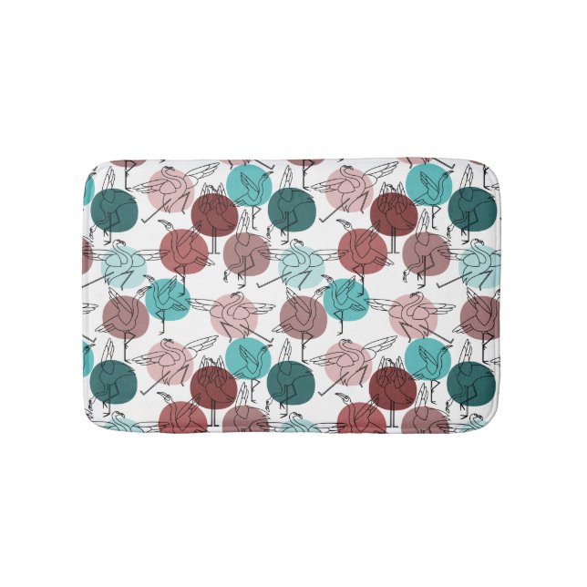 Yoga poses pattern | Yoga seamless pattern 41 Bath Mat (Front)
