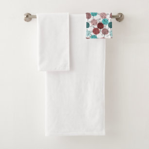 Yoga poses pattern Yoga seamless pattern 41 Bath Towel Set