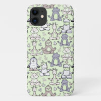 Yoga poses pattern | Yoga seamless pattern 46