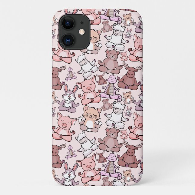 Yoga poses pattern | Yoga seamless pattern 48 Case-Mate iPhone Case (Back)