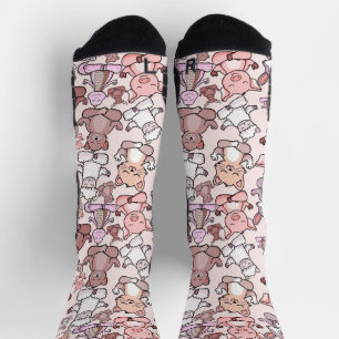 Yoga poses pattern   Yoga seamless pattern 48 Tape Socks