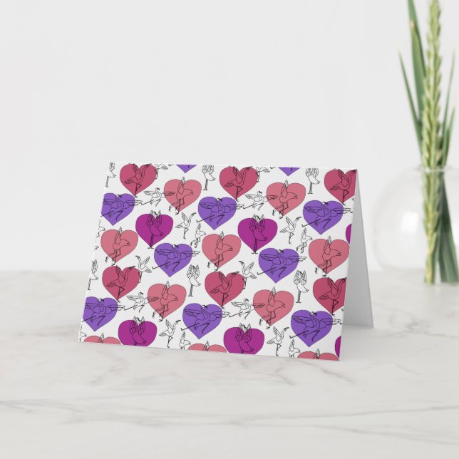 Yoga poses pattern | Yoga seamless pattern 4 Card (Front)