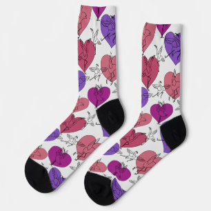 Yoga poses pattern   Yoga seamless pattern 4 Wrapp Socks