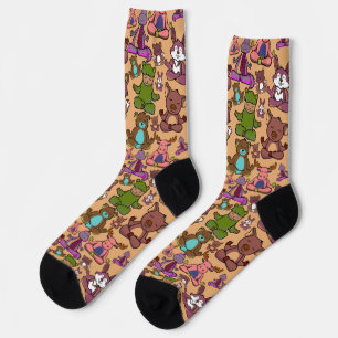 Yoga poses pattern Yoga seamless pattern 50 Yoga Socks