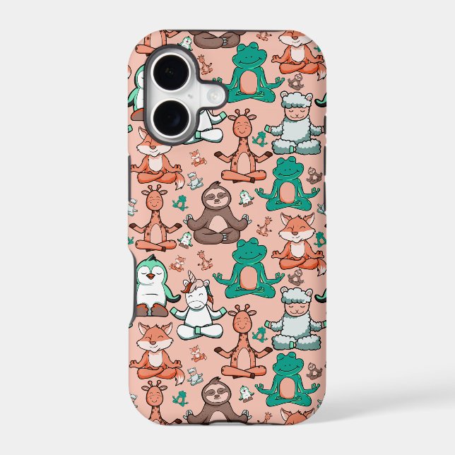 Yoga poses pattern | Yoga seamless pattern 54 (Back)