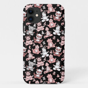 Yoga poses pattern Yoga seamless pattern 55 iPhone 11 Case