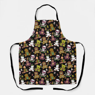 Yoga poses pattern   Yoga seamless pattern 57 Apron