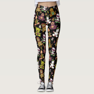 Yoga poses pattern Yoga seamless pattern 57 Leggings