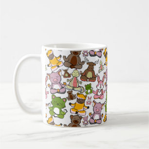 Yoga poses pattern Yoga seamless pattern 58 Coffee Mug