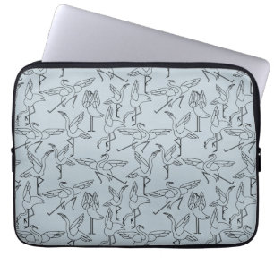 Yoga poses pattern Yoga seamless pattern 5 Laptop Sleeve