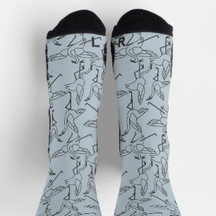 Yoga poses pattern   Yoga seamless pattern 5 Paper Socks
