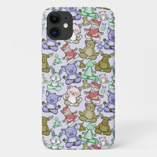 Yoga poses pattern Yoga seamless pattern 60 iPhone 11 Case