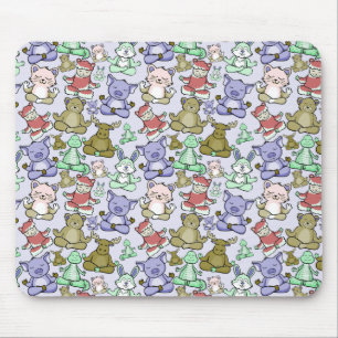Yoga poses pattern   Yoga seamless pattern 60 Mouse Pad