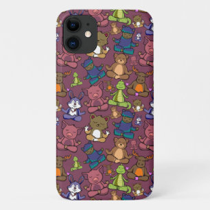 Yoga poses pattern Yoga seamless pattern 64 iPhone 11 Case