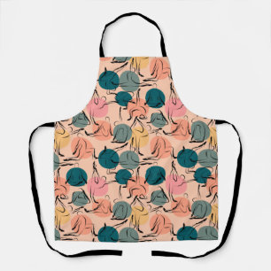 Yoga poses pattern Yoga seamless pattern 6 Apron