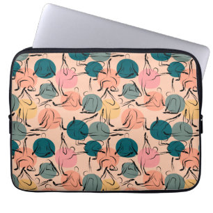 Yoga poses pattern Yoga seamless pattern 6 Laptop Sleeve