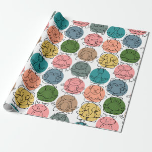 Yoga poses pattern Yoga seamless pattern 9 Wrapping Paper