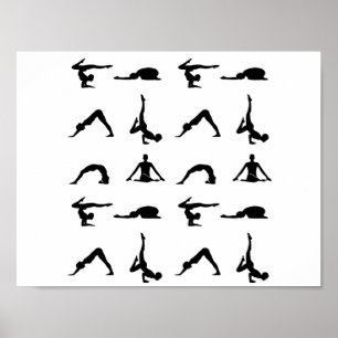 Yoga poses poster