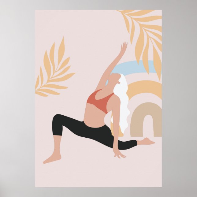 yoga poses poster (Front)