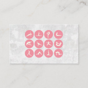 Yoga Poses   Stretching Flexibility Business Card