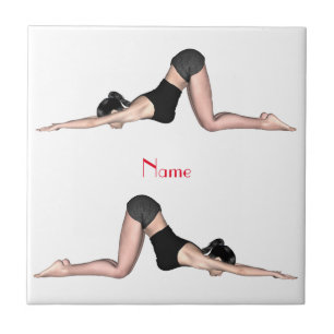 Yoga Poses Thunder_Cove Ceramic Tile