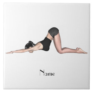Yoga Poses Thunder_Cove Ceramic Tile