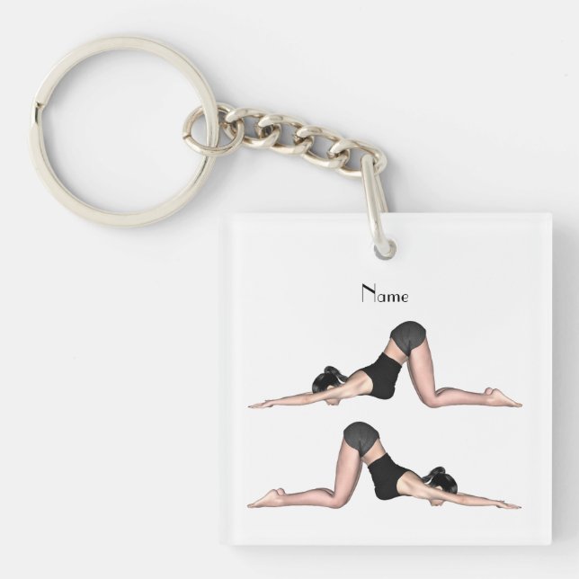 Yoga Poses Thunder_Cove Coffee Mug Key Ring (Front)