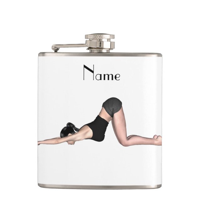 Yoga Poses Thunder_Cove Hip Flask (Front)