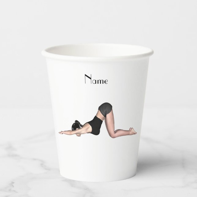 Yoga Poses Thunder_Cove Paper Cups (Front)